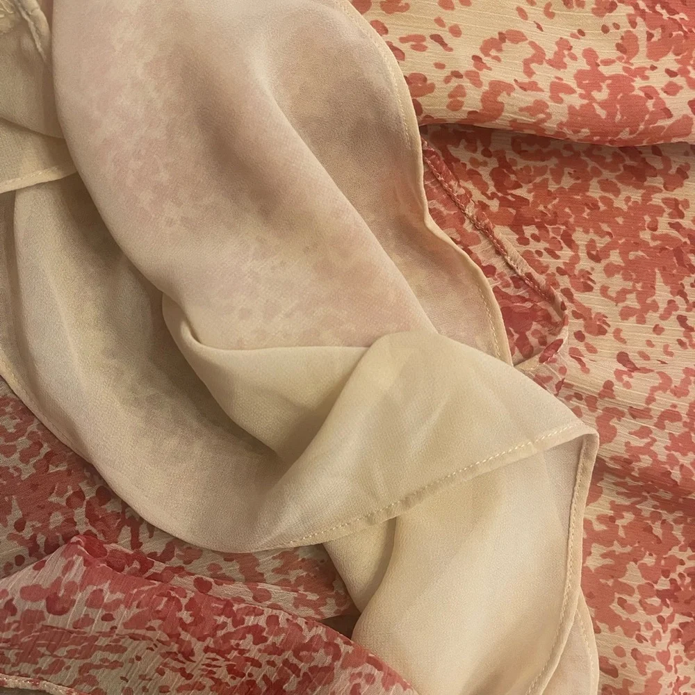 Express Orange Ruffle Blouse - Picture 7 of 7